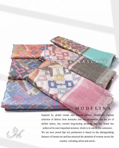 شال نخی لمه دار مدلینا 1043 بهاره