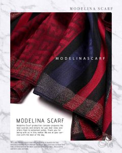 شال نخی ژاکارد لمه دار FENDI 1044 شیک