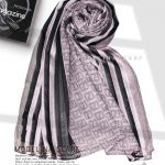 شال نخی ژاکارد لمه دار FENDI 1044 یاسی روشن