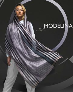 شال نخی ژاکارد لمه دار FENDI 1044