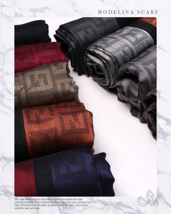 شال نخی ژاکارد لمه دار FENDI 1044 پاییزه