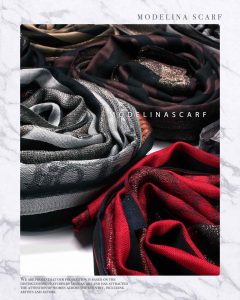 شال نخی ژاکارد لمه دار DIOR 1045 تابستانه