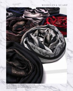 شال نخی ژاکارد لمه دار DIOR 1045 بهاره