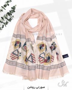 شال نخی ژاکارد LV 1048M1 صورتی