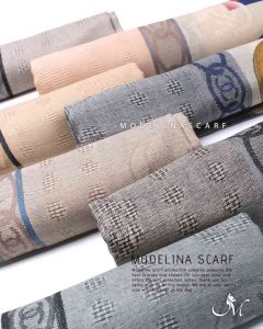 شال نخی ژاکارد شنل 1048M2 تابستانه