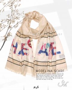 شال نخی ژاکارد شنل 1048M2 کرم