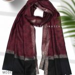 شال نخی ژاکارد لمه دارLV 1053 جگری