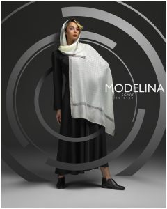 شال نخی لمه دار مدلینا 1054