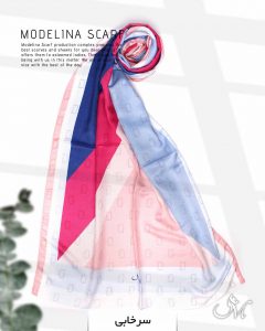 شال نخی مدلینا 1064 سرخابی