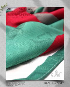 شال نخی مدلینا 1064 سبز بهاره