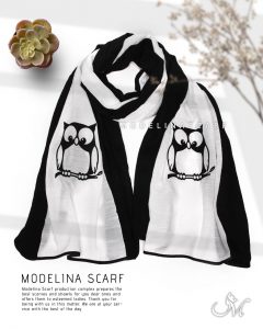 شال جغد 3تکه مدلینا 1066 مشکی