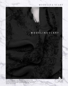 شال مشکی لاگرتا زبرا 1067 تابستانه