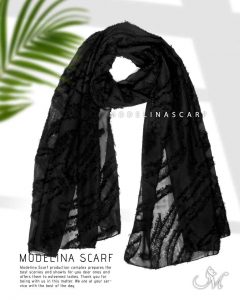 خرید شال مشکی لاگرتا زبرا 1067
