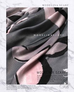 روسری نخی مدلینا 1072M12 بهاره