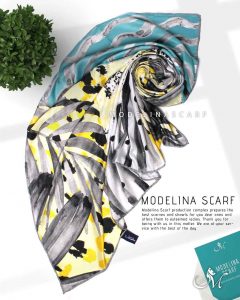 روسری نخی مدلینا 1072M13 بهاره