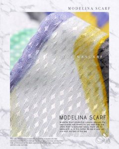 روسری نخی مدلینا 1072M7 تابستانه