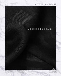 شال مشکی ژاکارد پلنگی 1074M2