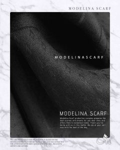 شال مشکی ژاکارد 1074M3