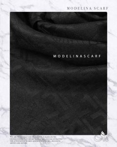 شال مشکی نخی فندی 1074M5