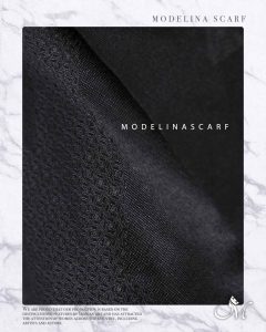 شال مشکی نخی ژاکارد Lv 1075 تابستانه