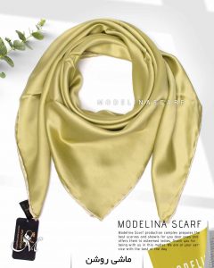 روسری ساتن ابریشم ترک قواره کوچک 400 ماشی روشن