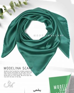 روسری ساتن ابریشم ترک قواره کوچک 400 یشمی