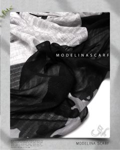 شال نخی مدلینا M27 مشکی بهاره