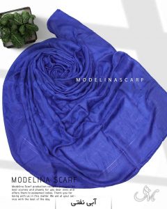 روسری لمه ژاکارد COACH 1040M3 آبی نفتی