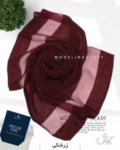 شال نخ ابریشم دستک حریر ترک1085 زرشکی