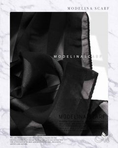 خرید شال مشکی حریر نخ 1083