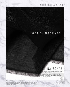 شال مشکی نخ ابریشم ترک 1084 بهاره