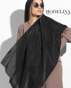 شال مشکی نخ ابریشم ترک 1084