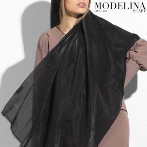 شال مشکی نخ ابریشم ترک 1084