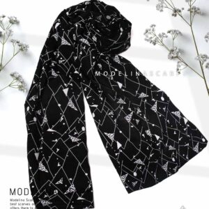 شال نخی مدلینا 1087 مشکی