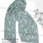 شال نخی مدلینا 1087 سبزآبی