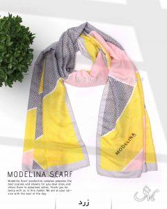 شال نخی مدلینا 1089 زرد