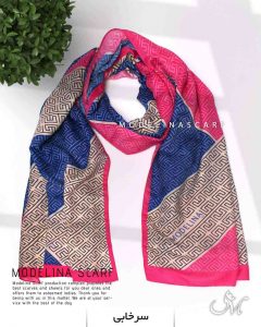 شال نخی مدلینا 1089 سرخابی