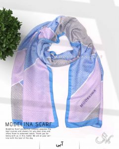 شال نخی مدلینا 1089 آبی