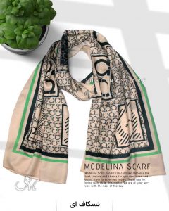 شال نخی Ferragamo 1094 نسکافه ای