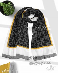 خرید شال نخی فندی 888M30