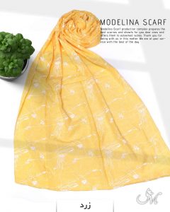 شال نخی مدلینا M3 زرد