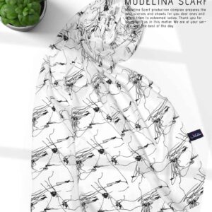 شال نخی مدلینا M3 سفید