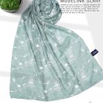 شال نخی مدلینا M3 سبزآبی