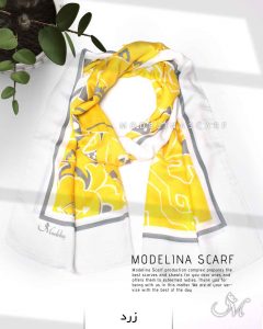 شال نخی مدلینا 1095 زرد