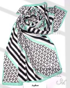 شال نخی مدلینا 1101 سفید