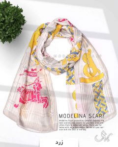 شال نخی مدلینا 1102 زرد