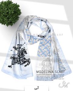 شال نخی مدلینا 1102 آبی