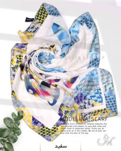 روسری نخی مدلینا 1104 سفید