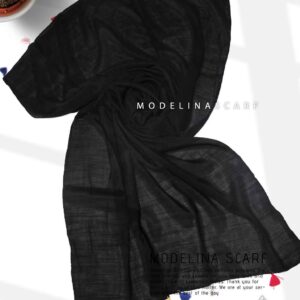 شال نخی منگوله دار 1105 مشکی