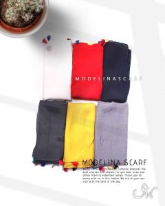 خرید شال نخی منگوله دار 1105